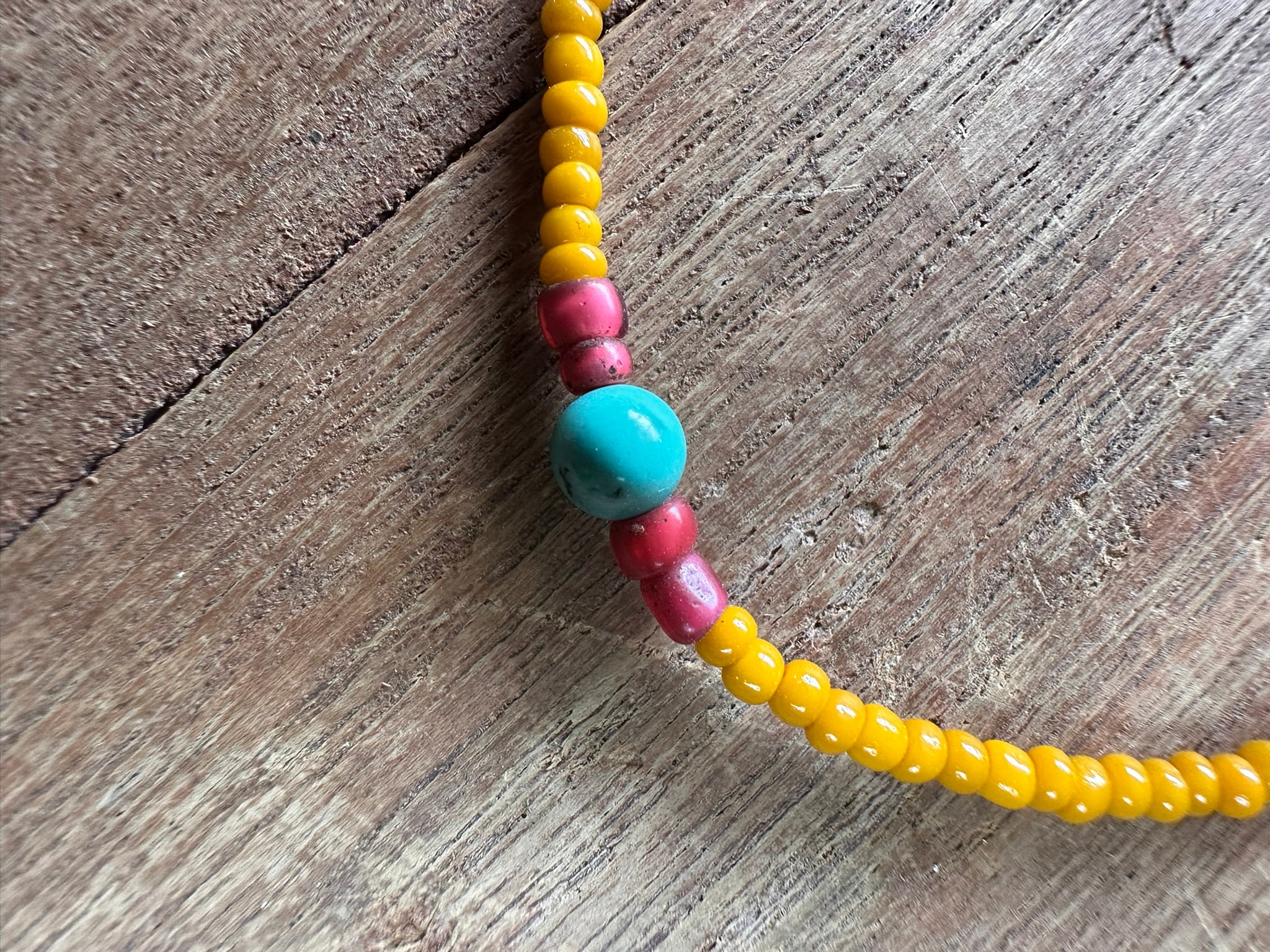Yellow Trade Bead Bracelet