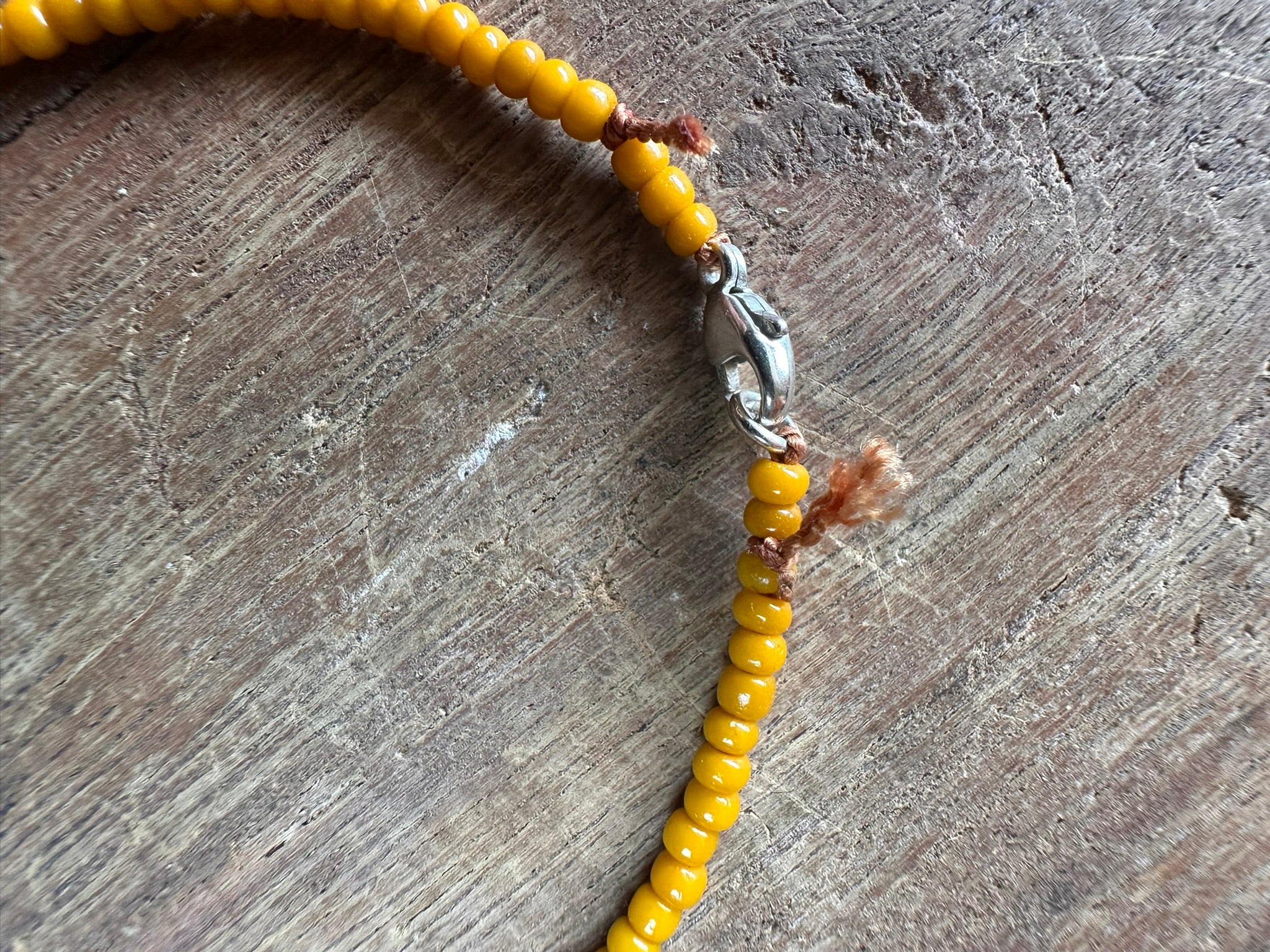 Yellow Trade Bead Bracelet