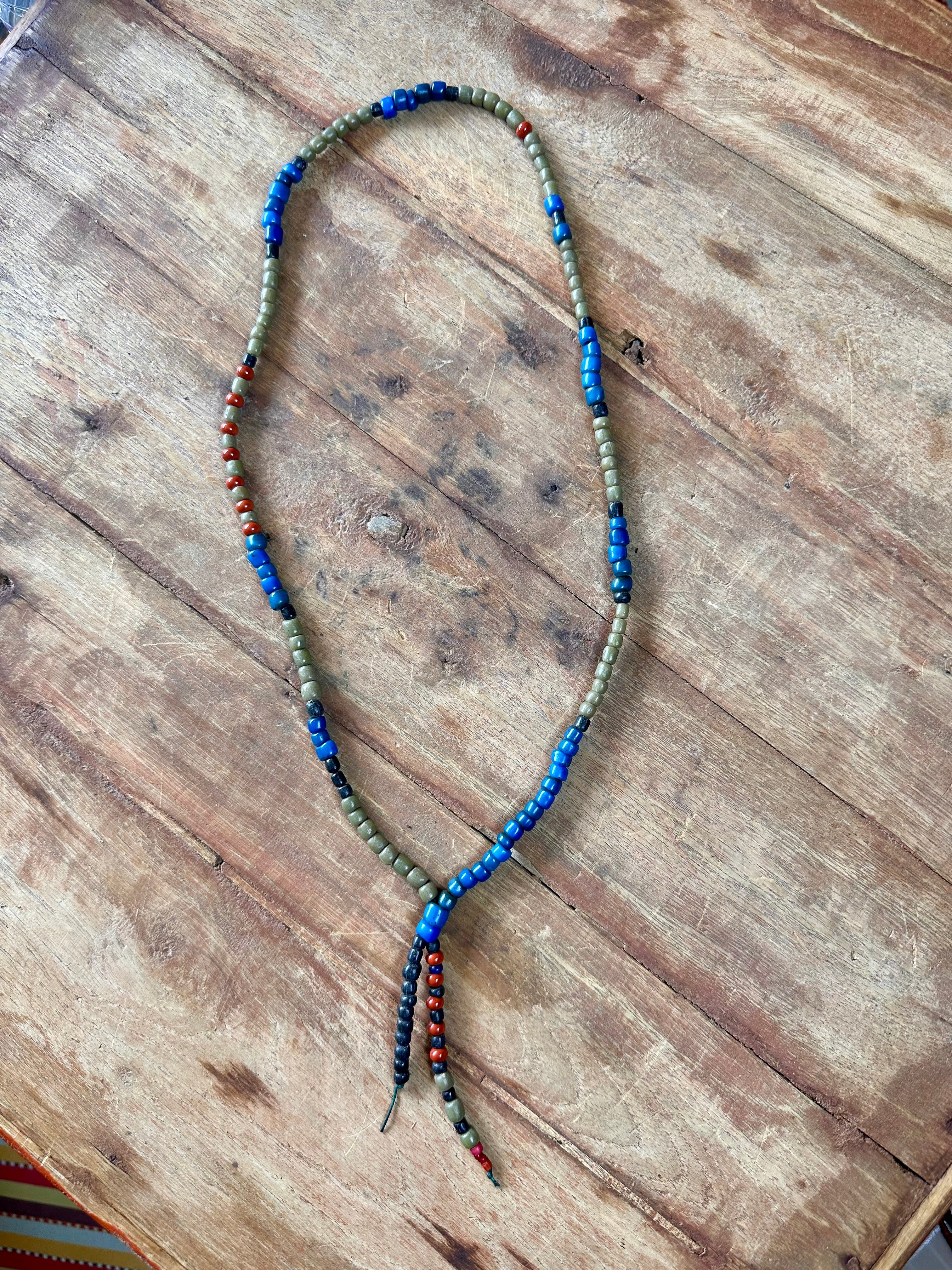 Multicolor Trade Bead Lariat