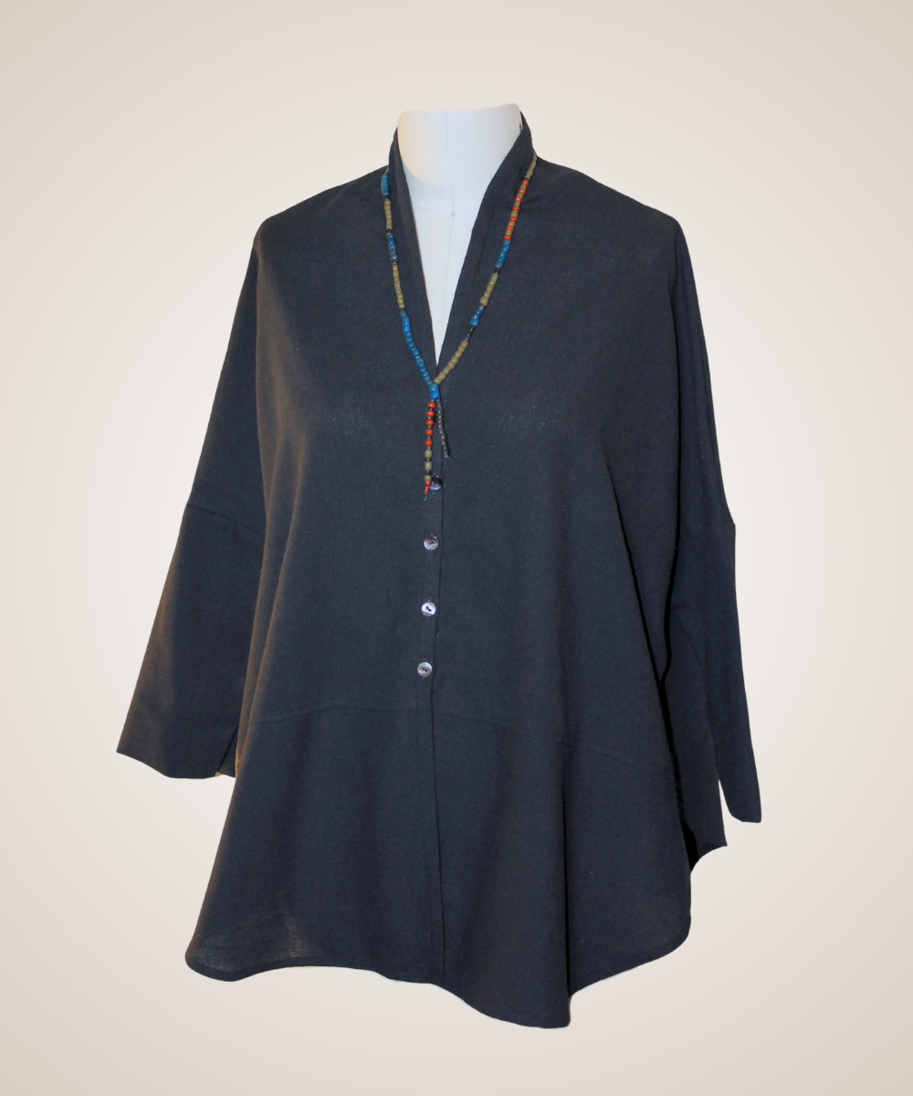 Black Linen Tunic