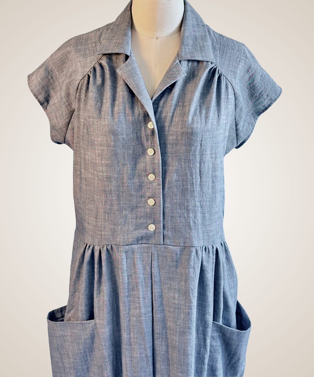 Elly Dress in Chambray