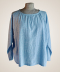 Chambray Poet's Blouse