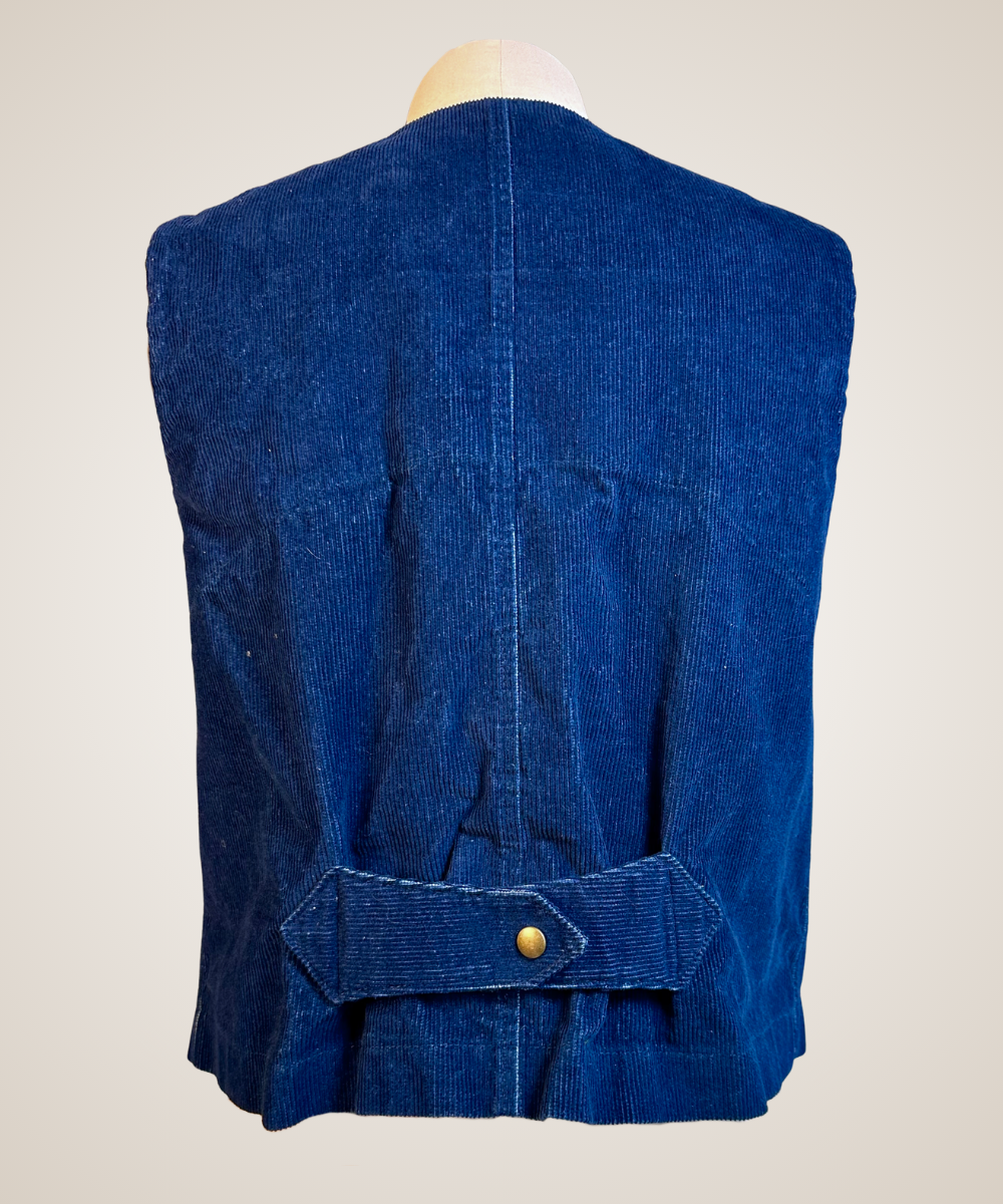 Blue Corduroy Vest