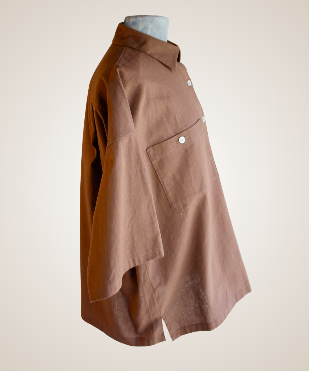 Chocolate Brown Anybody Button Down