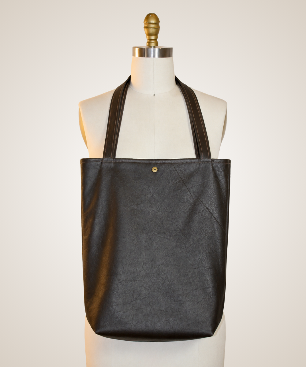 Dark Chocolate Large Leather Tote