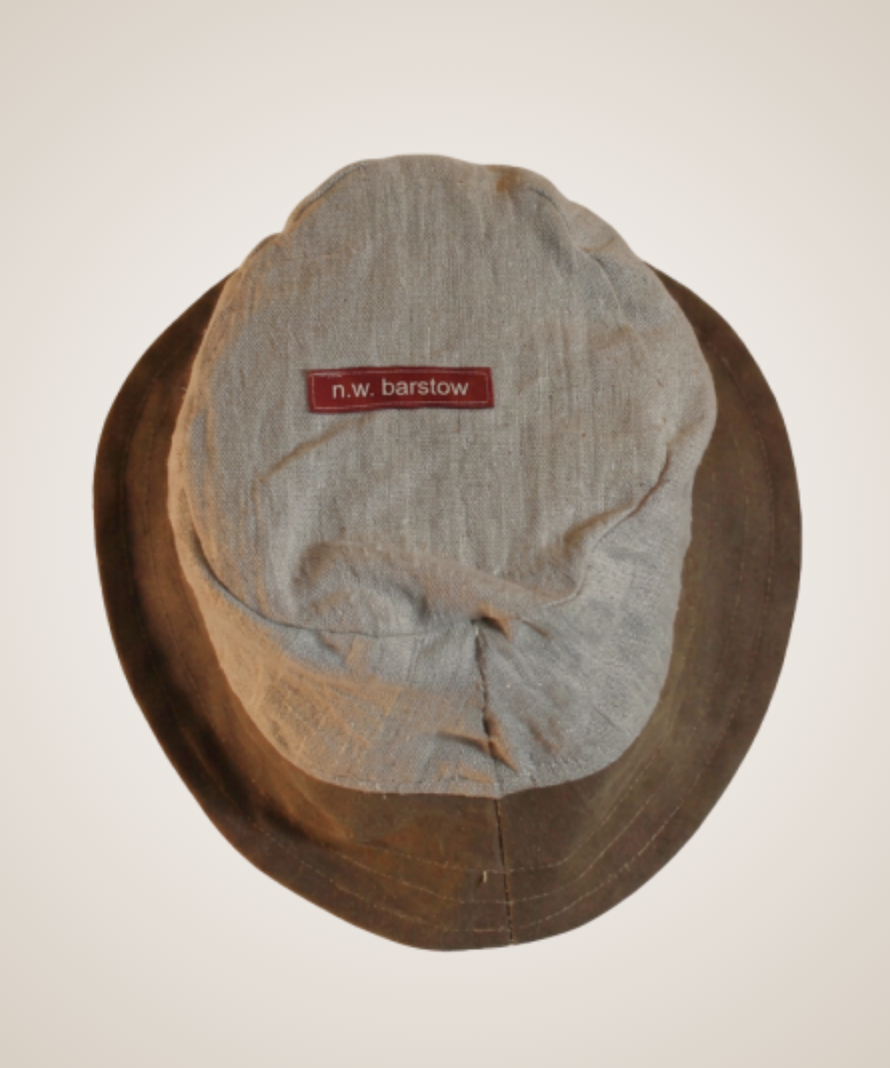 Chocolate Waxed Canvas Bucket Hat