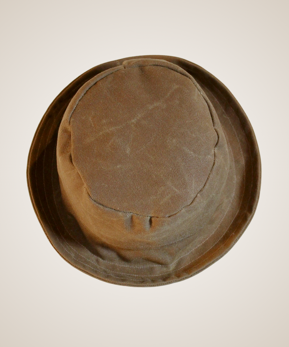 Chocolate Waxed Canvas Bucket Hat