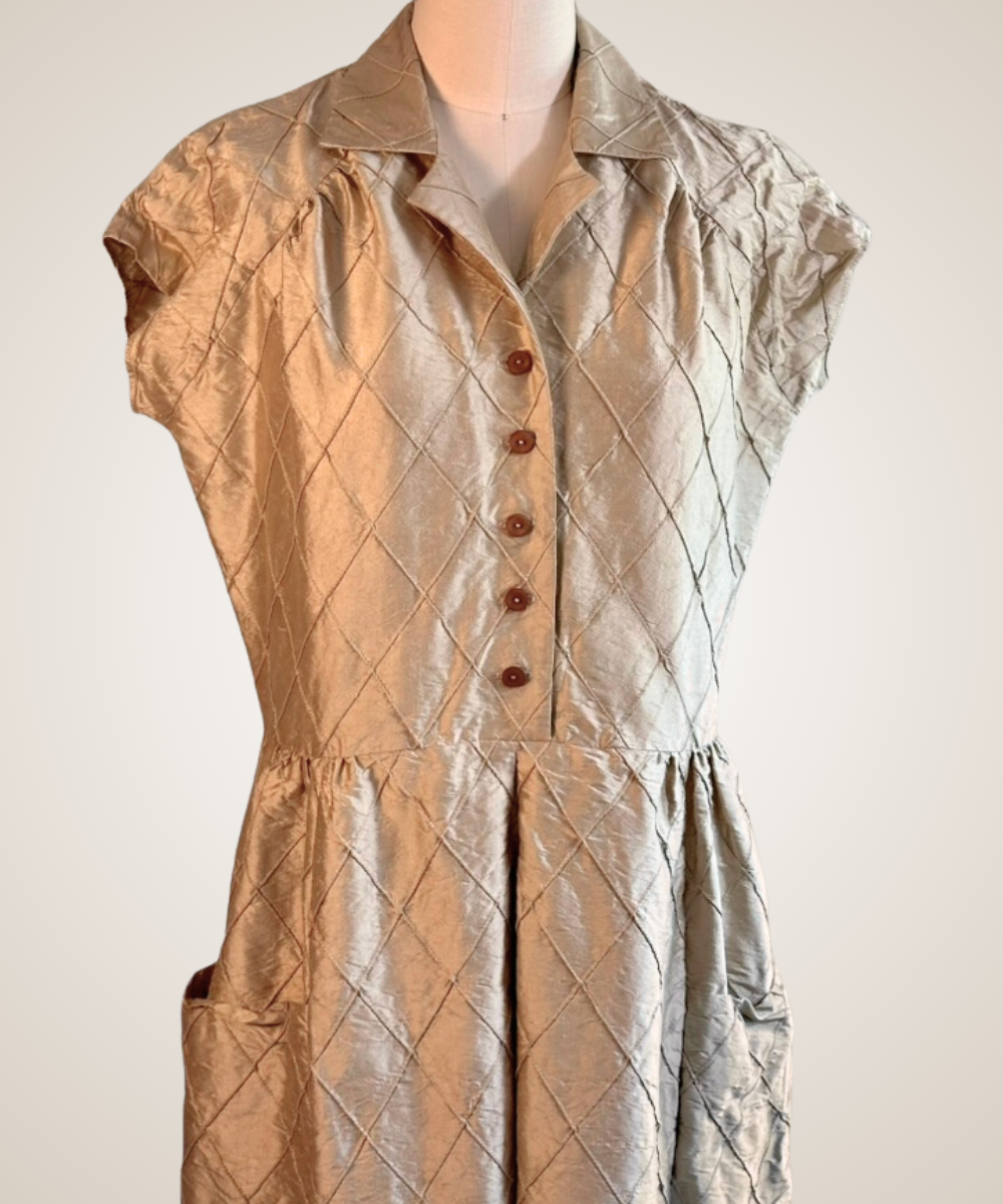 Elly Dress in Champagne
