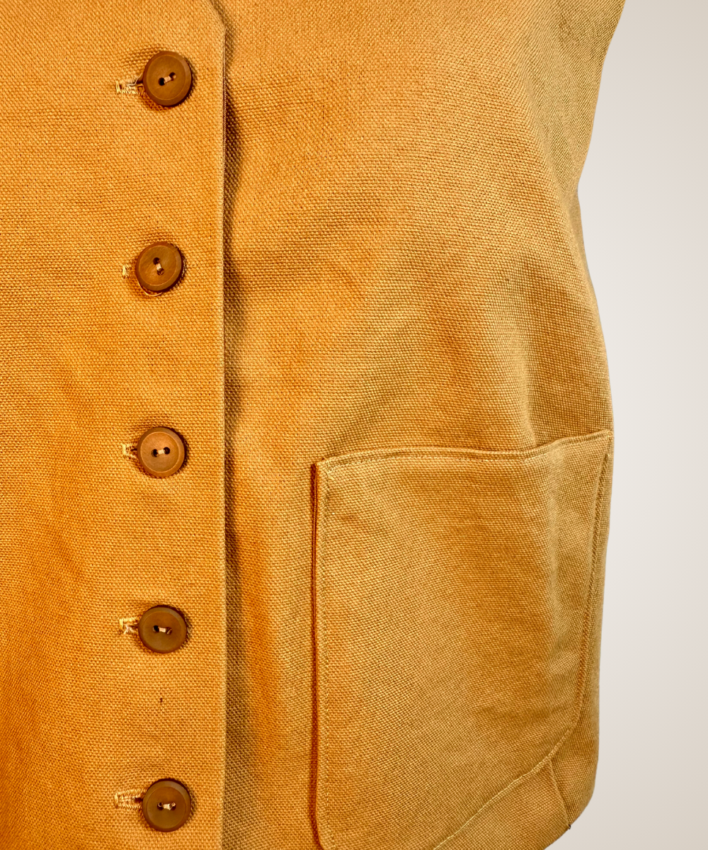 Goldenrod Cotton & Silk Vest