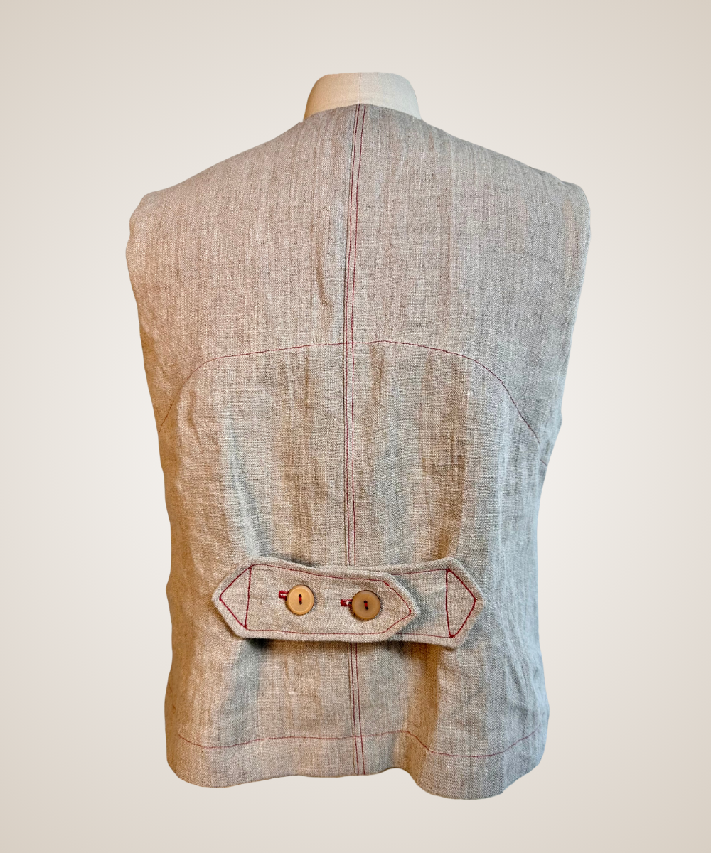 Natural Linen Vest
