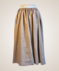 Tan Linen Maxi Skirt