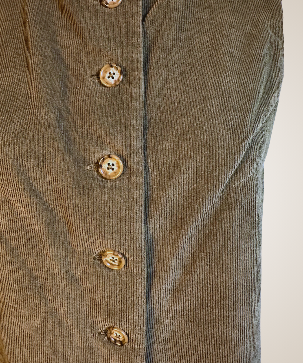 Olive Corduroy Vest