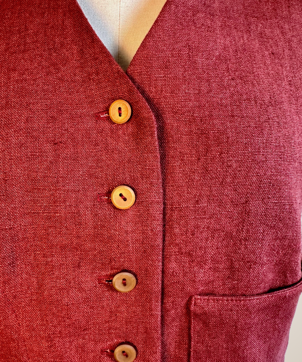Red Cotton Vest