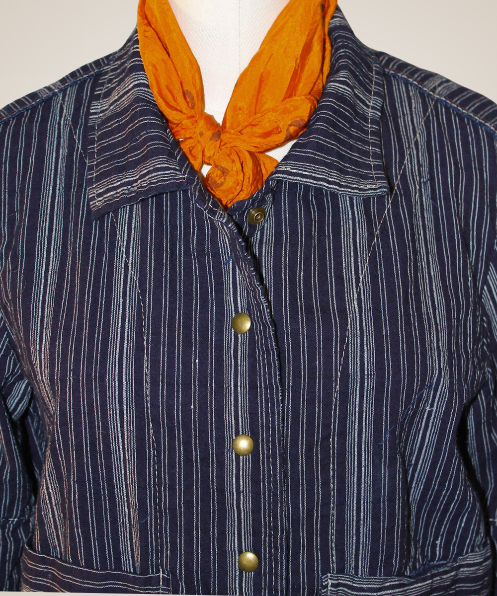 Vintage Stripe Denim Jacket