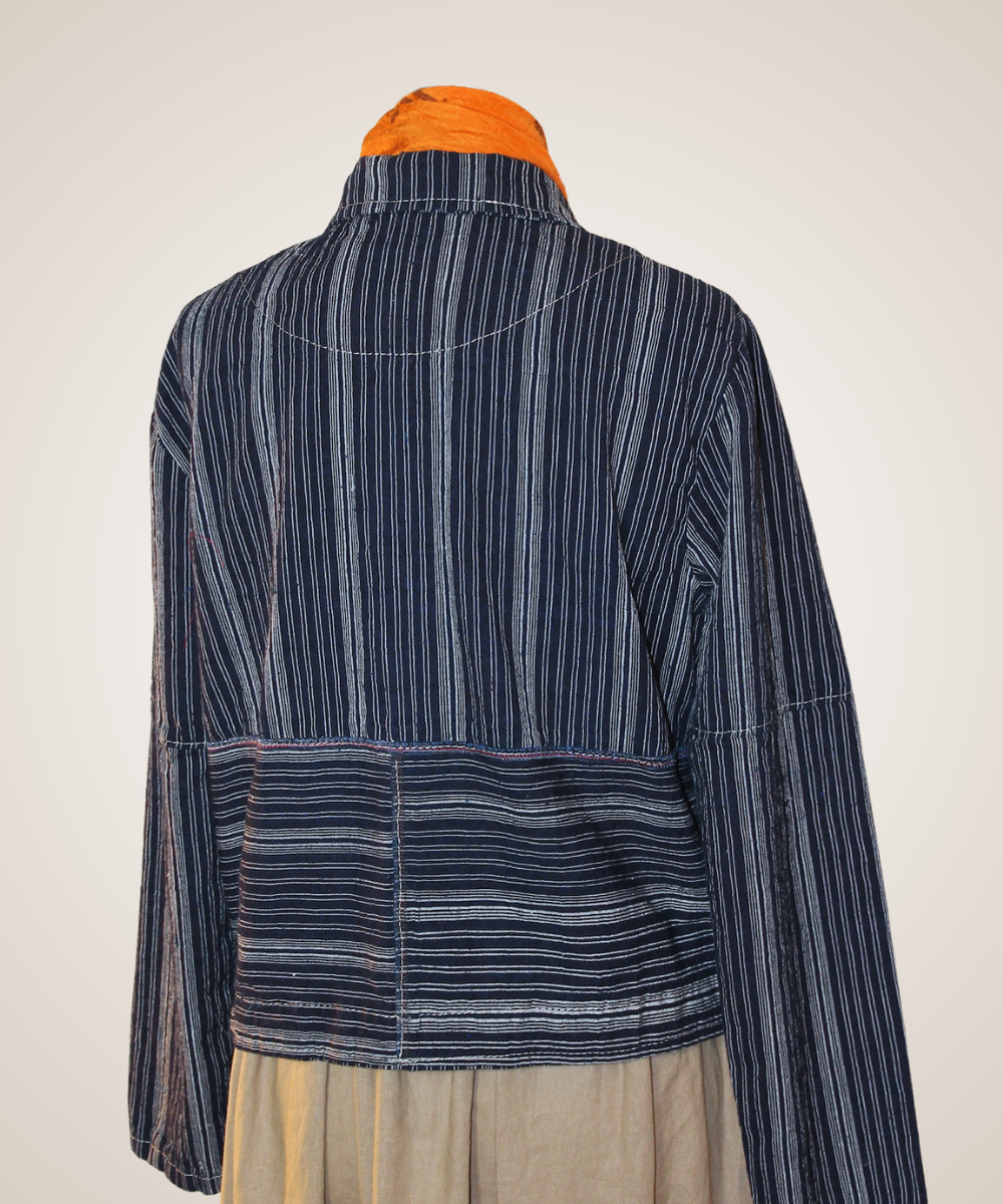 Vintage Stripe Denim Jacket