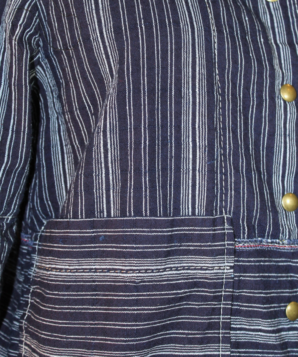 Vintage Stripe Denim Jacket